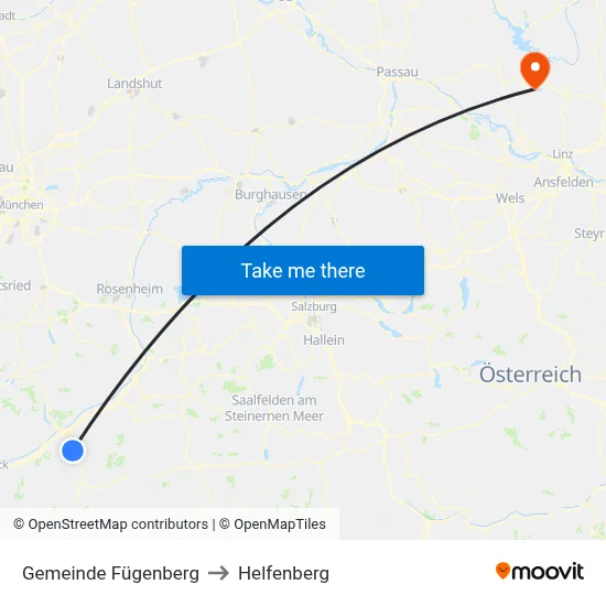Gemeinde Fügenberg to Helfenberg map