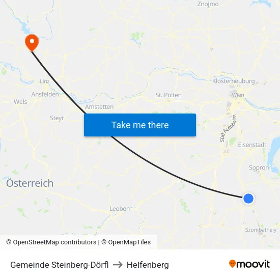 Gemeinde Steinberg-Dörfl to Helfenberg map