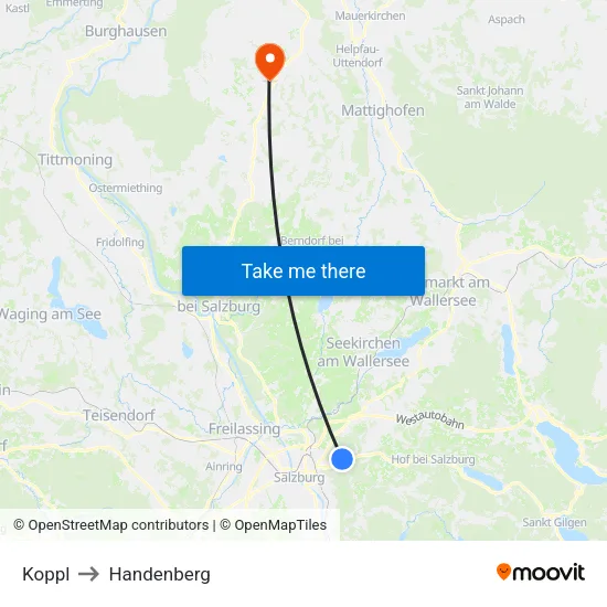 Koppl to Handenberg map