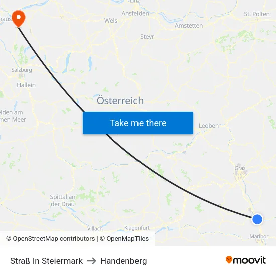 Straß In Steiermark to Handenberg map