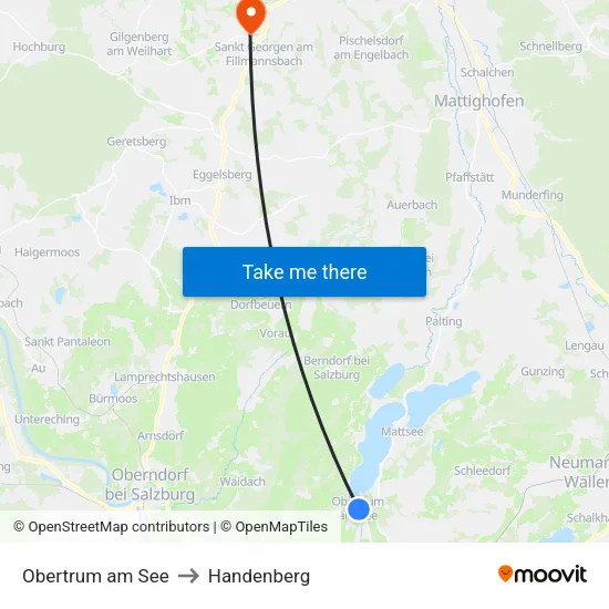 Obertrum am See to Handenberg map