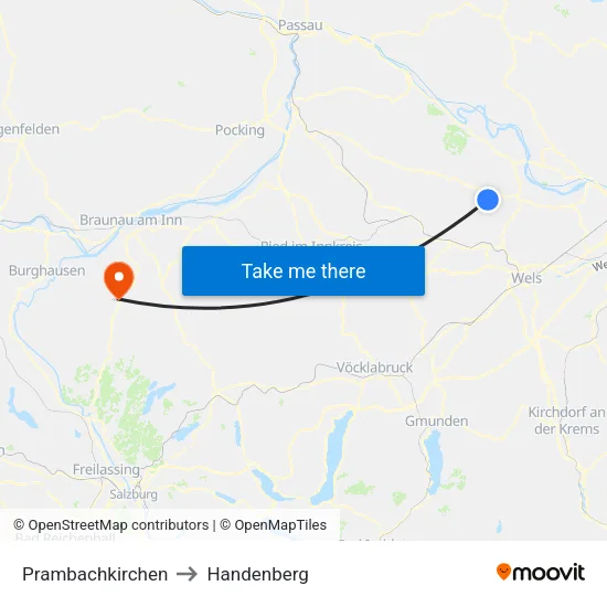 Prambachkirchen to Handenberg map