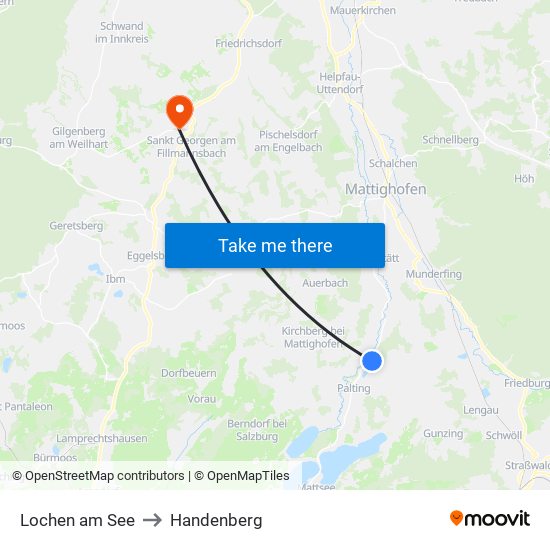 Lochen am See to Handenberg map