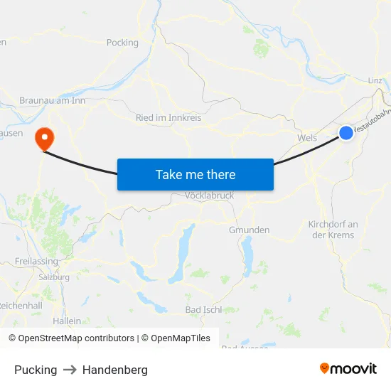 Pucking to Handenberg map