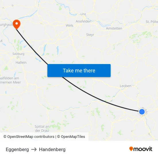 Eggenberg to Handenberg map
