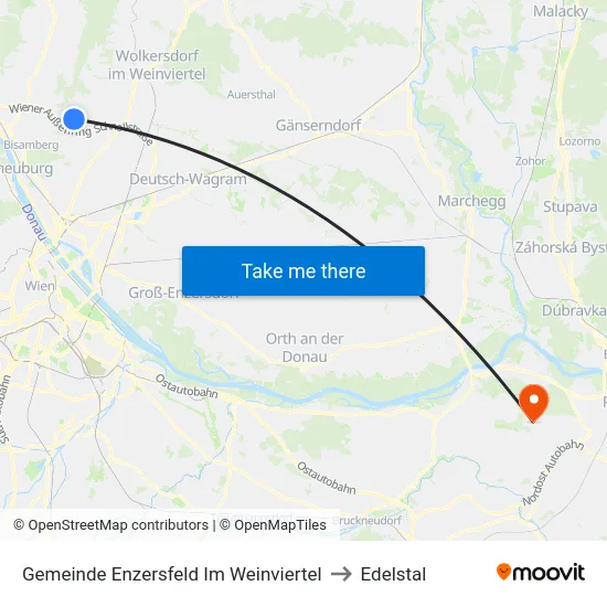 Gemeinde Enzersfeld Im Weinviertel to Edelstal map