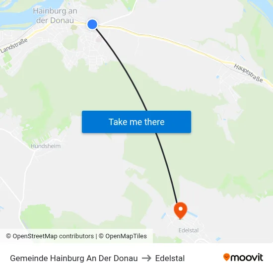 Gemeinde Hainburg An Der Donau to Edelstal map