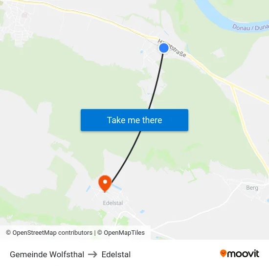 Gemeinde Wolfsthal to Edelstal map