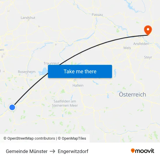 Gemeinde Münster to Engerwitzdorf map