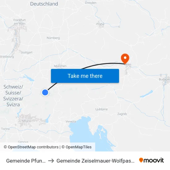 Gemeinde Pfunds to Gemeinde Zeiselmauer-Wolfpassing map