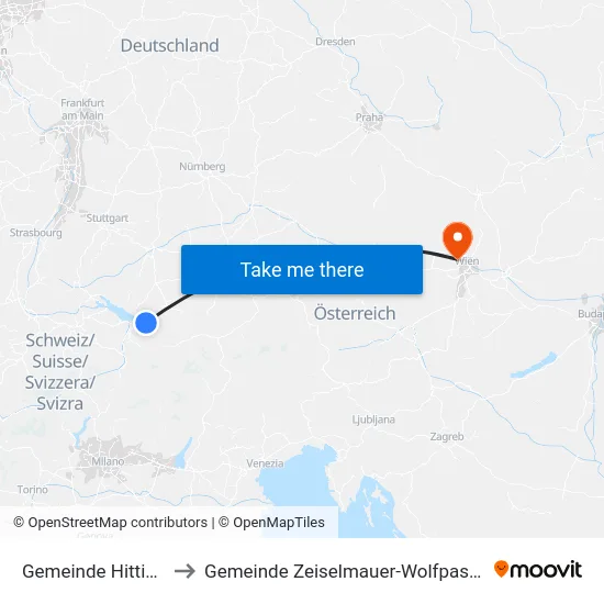 Gemeinde Hittisau to Gemeinde Zeiselmauer-Wolfpassing map