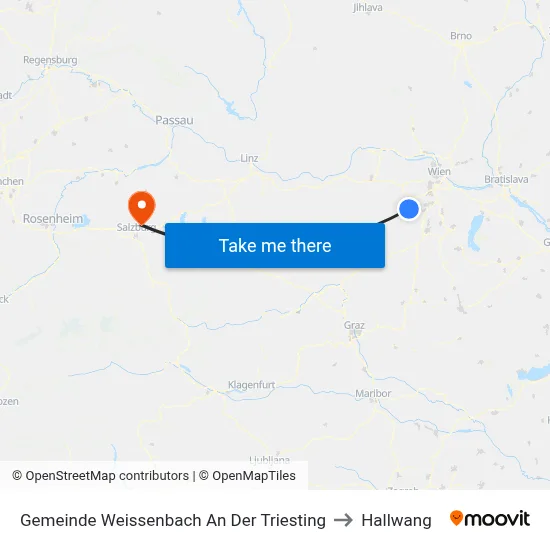Gemeinde Weissenbach An Der Triesting to Hallwang map