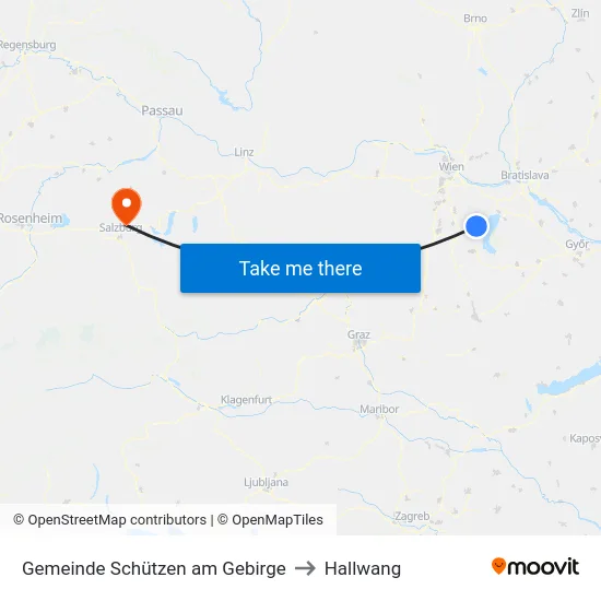 Gemeinde Schützen am Gebirge to Hallwang map
