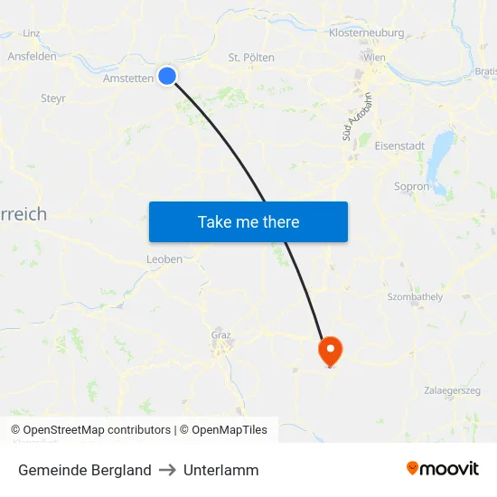 Gemeinde Bergland to Unterlamm map