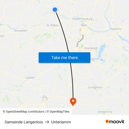 Gemeinde Langenlois to Unterlamm map