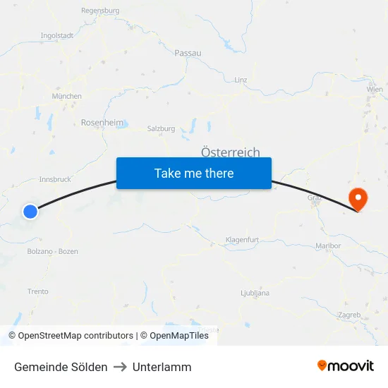 Gemeinde Sölden to Unterlamm map