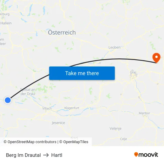 Berg Im Drautal to Hartl map