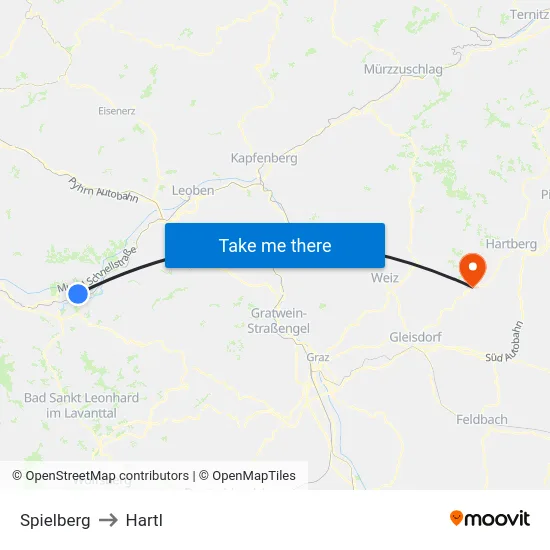 Spielberg to Hartl map