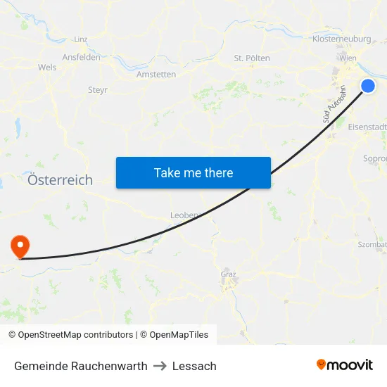 Gemeinde Rauchenwarth to Lessach map