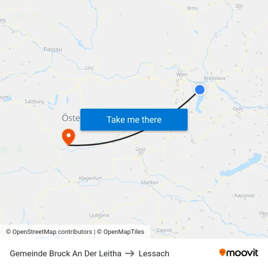 Gemeinde Bruck An Der Leitha to Lessach map