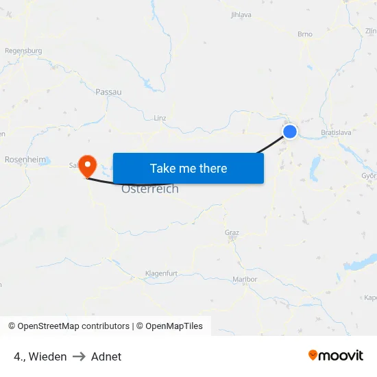 4., Wieden to Adnet map