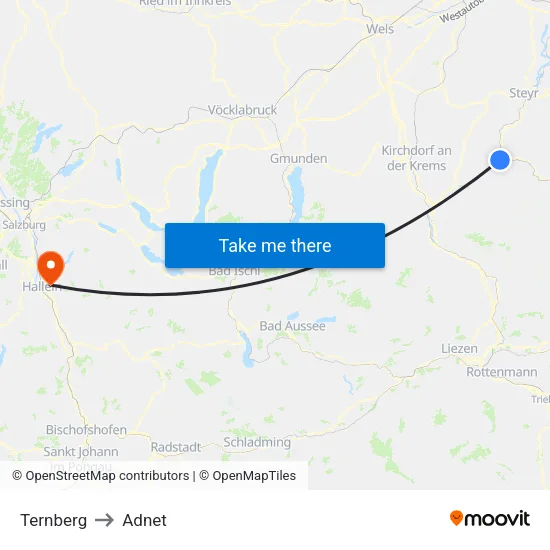 Ternberg to Adnet map
