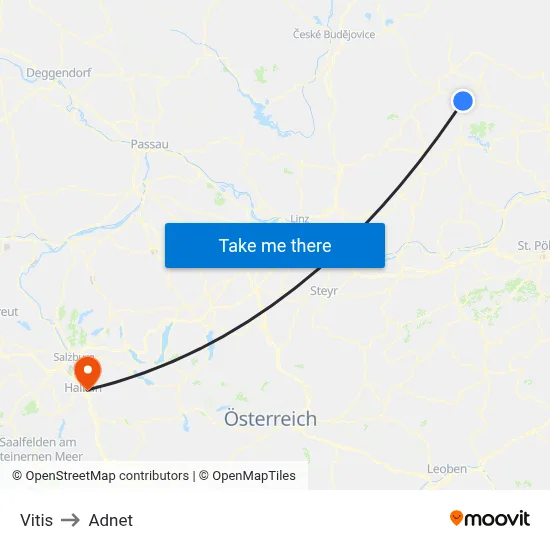 Vitis to Adnet map