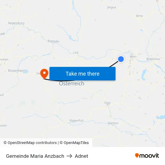Gemeinde Maria Anzbach to Adnet map