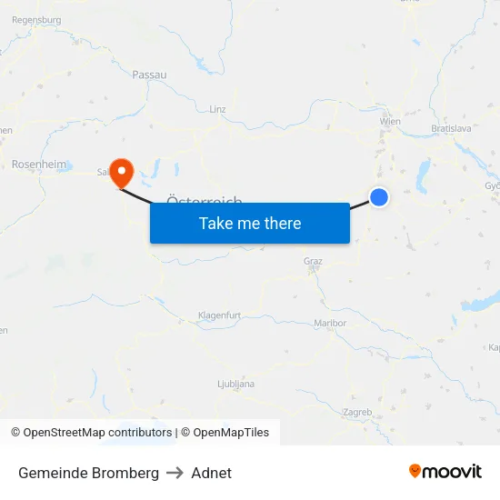 Gemeinde Bromberg to Adnet map