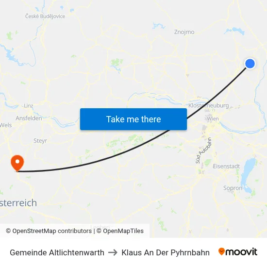 Gemeinde Altlichtenwarth to Klaus An Der Pyhrnbahn map