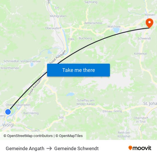 Gemeinde Angath to Gemeinde Schwendt map