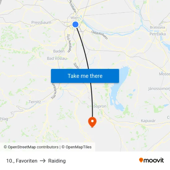 10., Favoriten to Raiding map