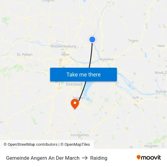 Gemeinde Angern An Der March to Raiding map