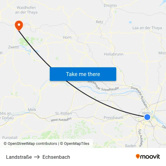 Landstraße to Echsenbach map