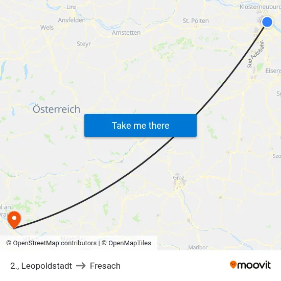 2., Leopoldstadt to Fresach map