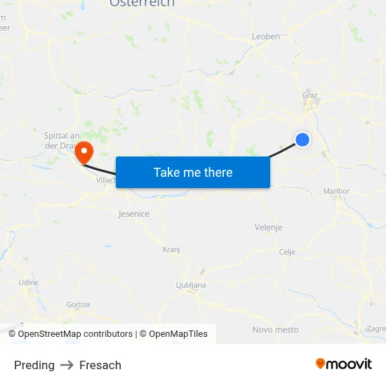 Preding to Fresach map