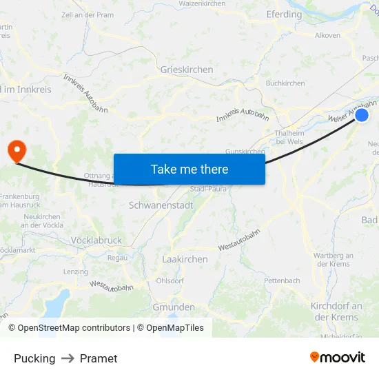Pucking to Pramet map