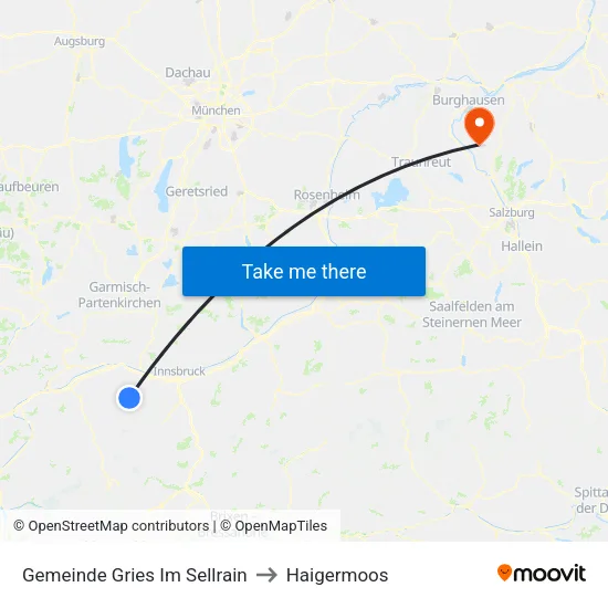 Gemeinde Gries Im Sellrain to Haigermoos map