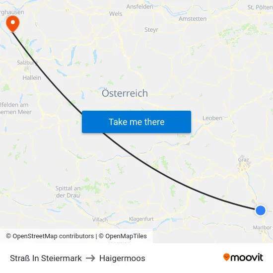 Straß In Steiermark to Haigermoos map