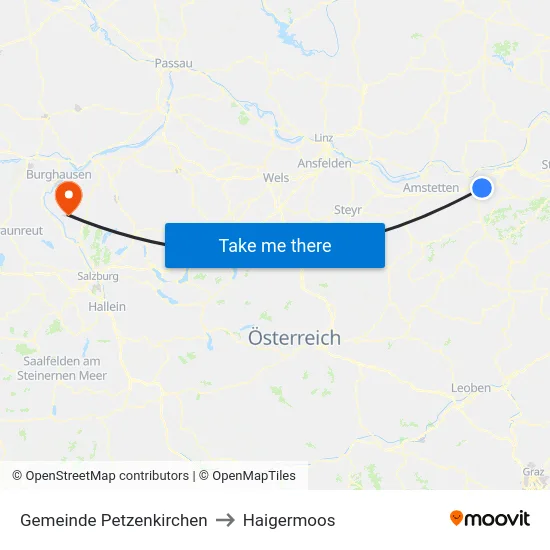 Gemeinde Petzenkirchen to Haigermoos map