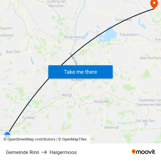 Gemeinde Rinn to Haigermoos map