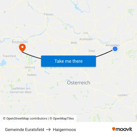 Gemeinde Euratsfeld to Haigermoos map