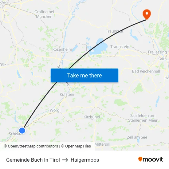 Gemeinde Buch In Tirol to Haigermoos map