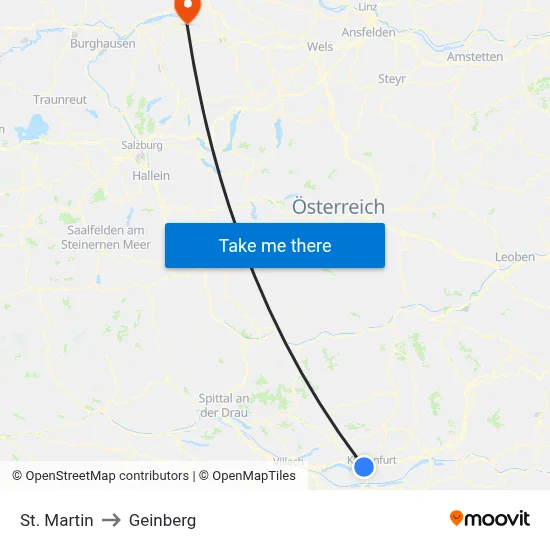 St. Martin to Geinberg map