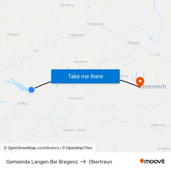 Gemeinde Langen Bei Bregenz to Obertraun map