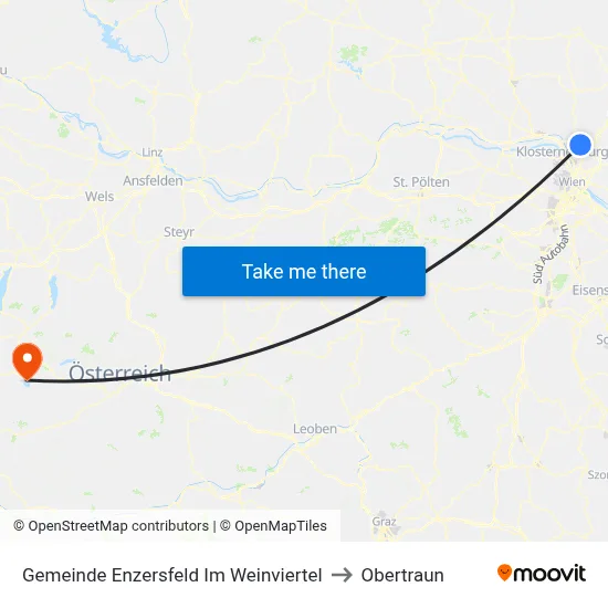 Gemeinde Enzersfeld Im Weinviertel to Obertraun map