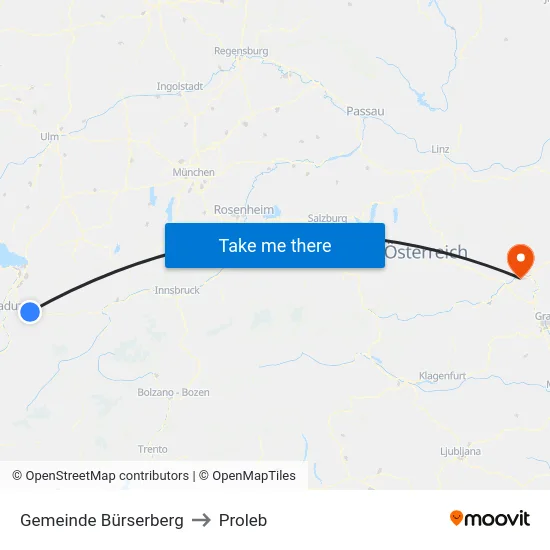 Gemeinde Bürserberg to Proleb map
