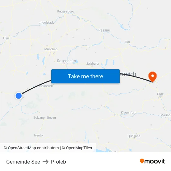 Gemeinde See to Proleb map