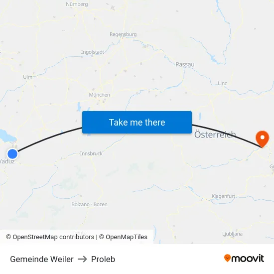 Gemeinde Weiler to Proleb map