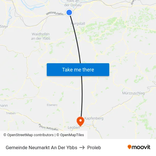 Gemeinde Neumarkt An Der Ybbs to Proleb map